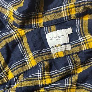 Flannel blue and yellow